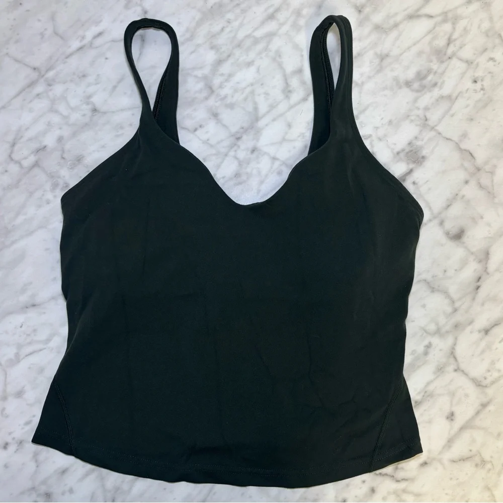 Lululemon Athletica Align™ Waist-Length Tank Top Rainforest Green Size 8 - Picture 2 of 6